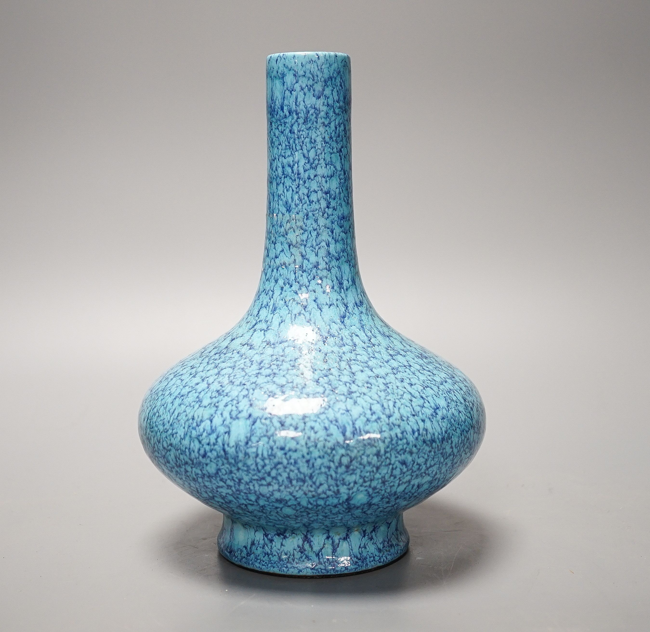 A Chinese robin’s-egg glazed vase 21cm